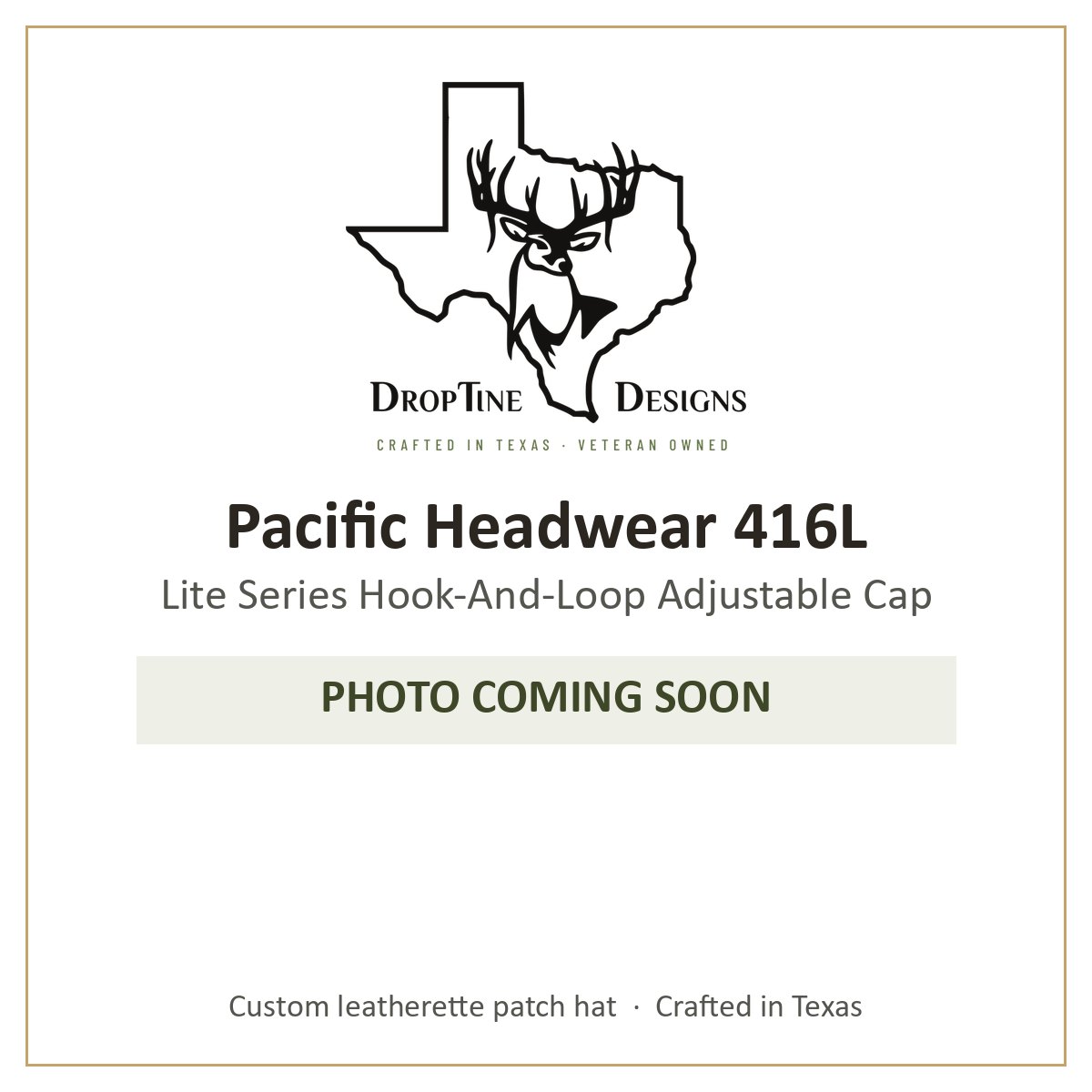 Photo coming soon: Pacific Headwear 416L Lite Series Hook-And-Loop Adjustable Cap