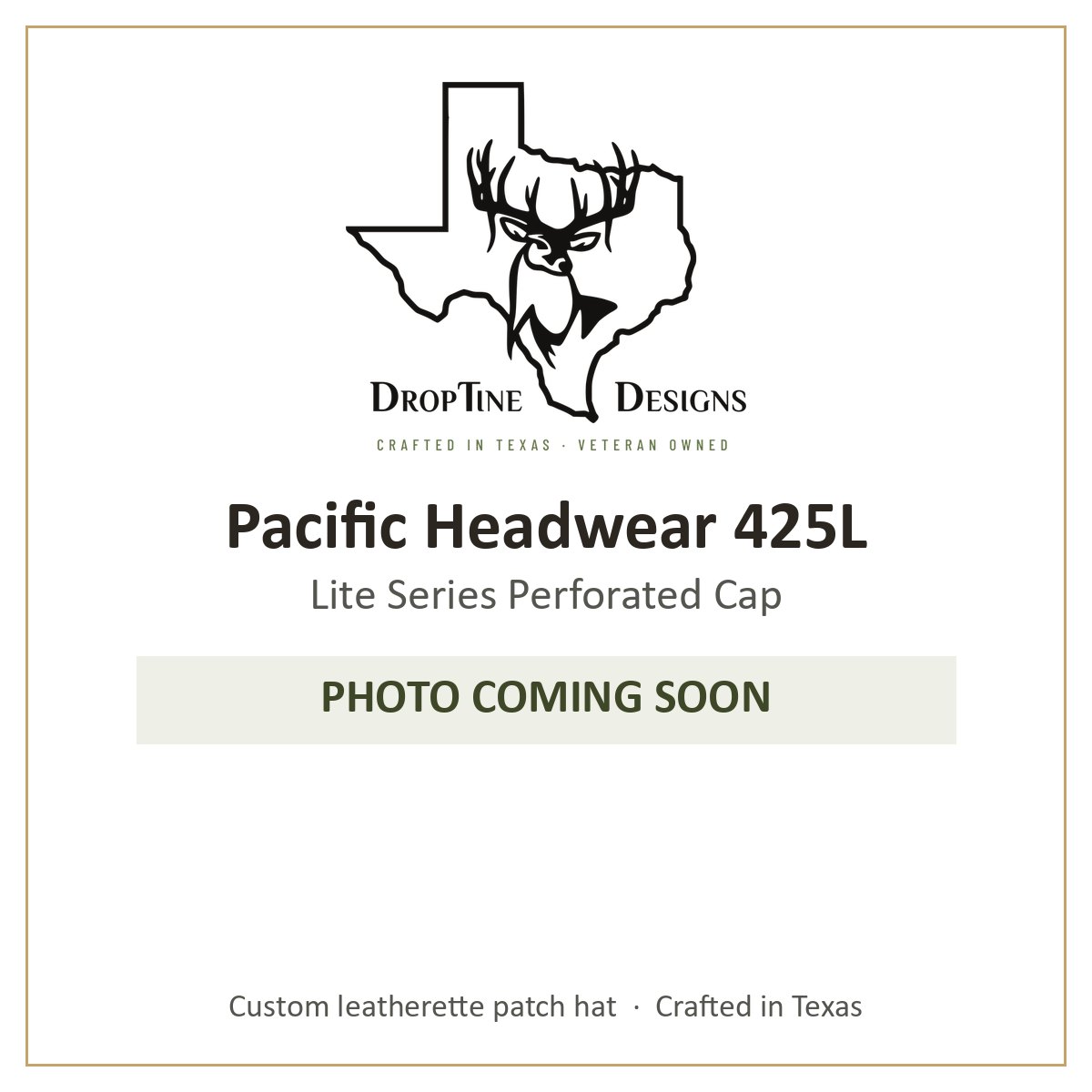 Photo coming soon: Pacific Headwear 425L Lite Series Perforated Cap