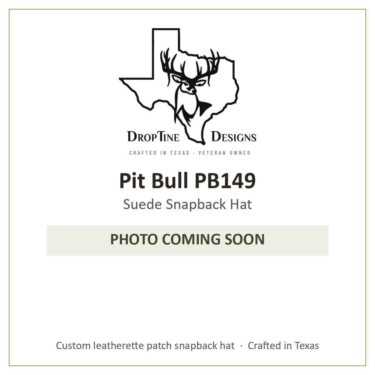 Photo coming soon: Pit Bull PB149 Suede Snapback Hat