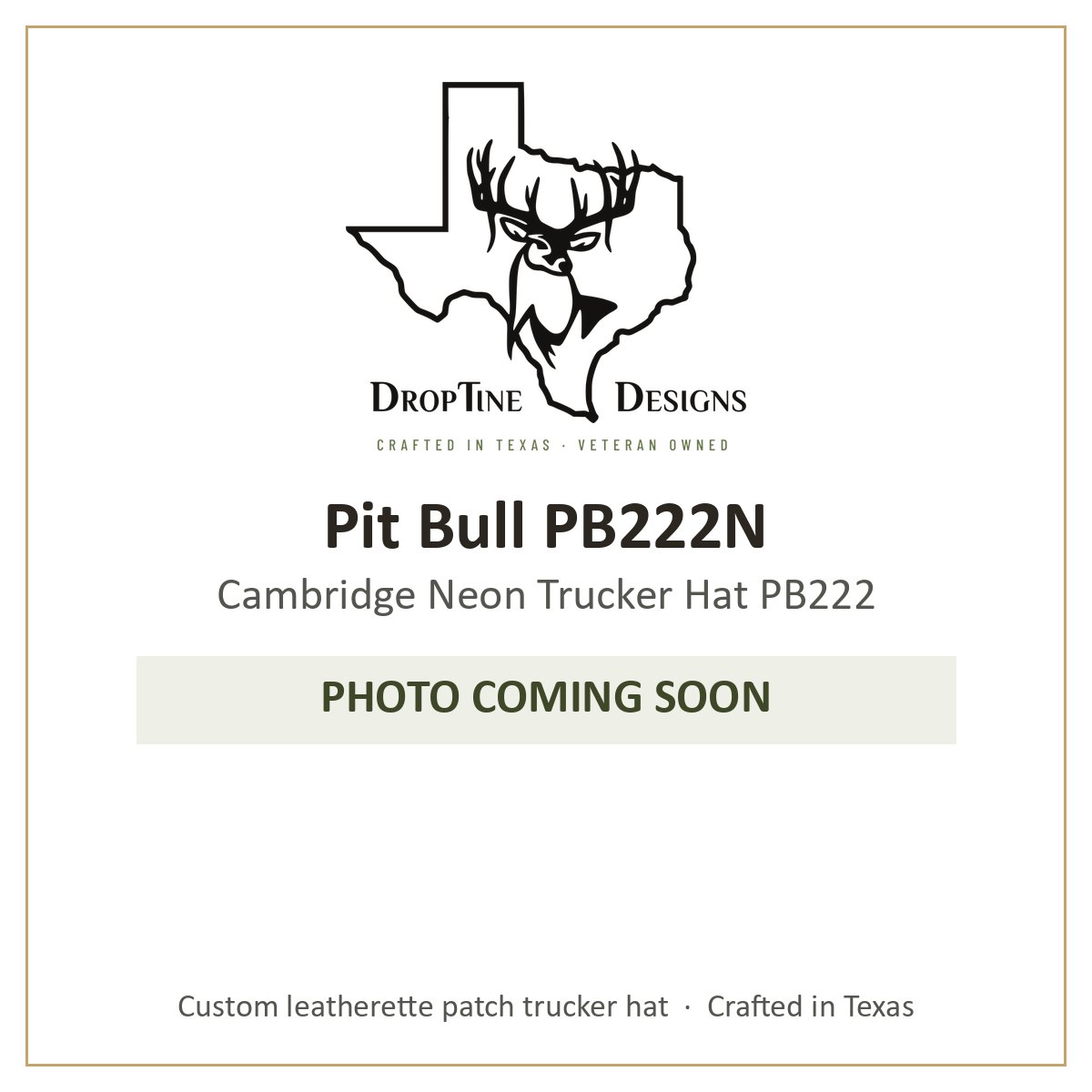 Photo coming soon: Pit Bull PB222N Cambridge Neon Trucker Hat PB222