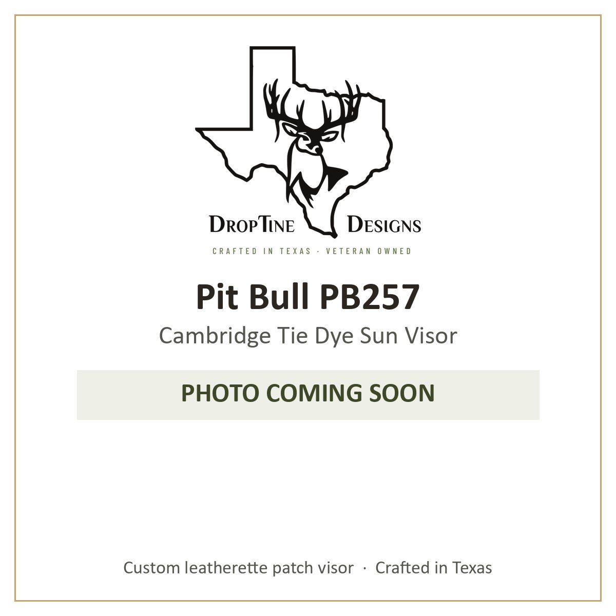 Photo coming soon: Pit Bull PB257 Cambridge Tie Dye Sun Visor