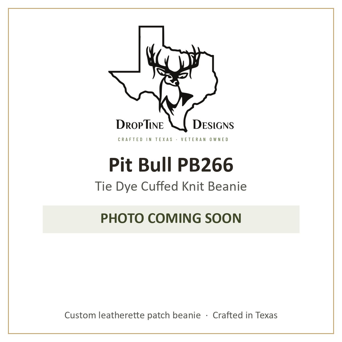 Photo coming soon: Pit Bull PB266 Tie Dye Cuffed Knit Beanie