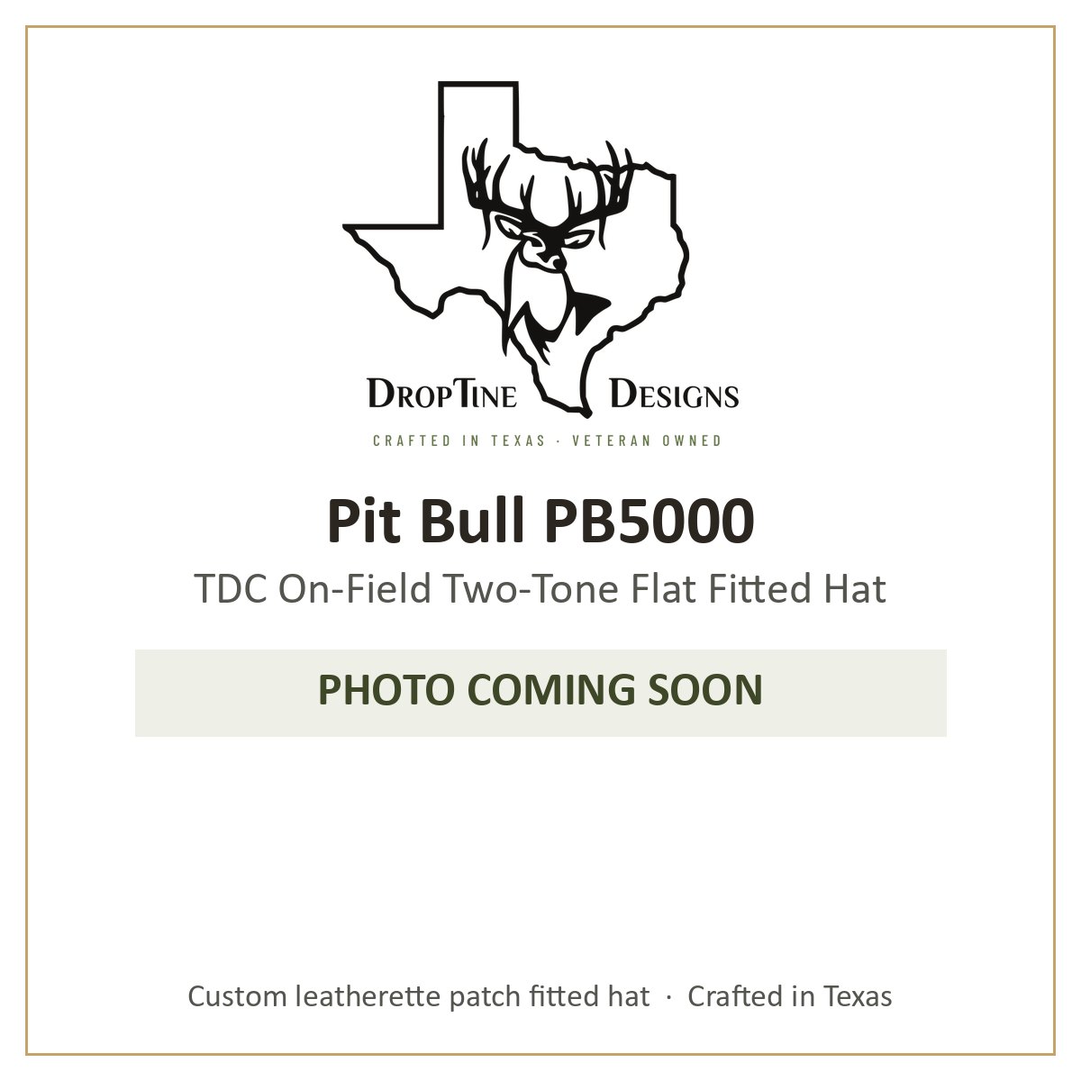 Photo coming soon: Pit Bull PB5000 TDC On-Field Two-Tone Flat Fitted Hat