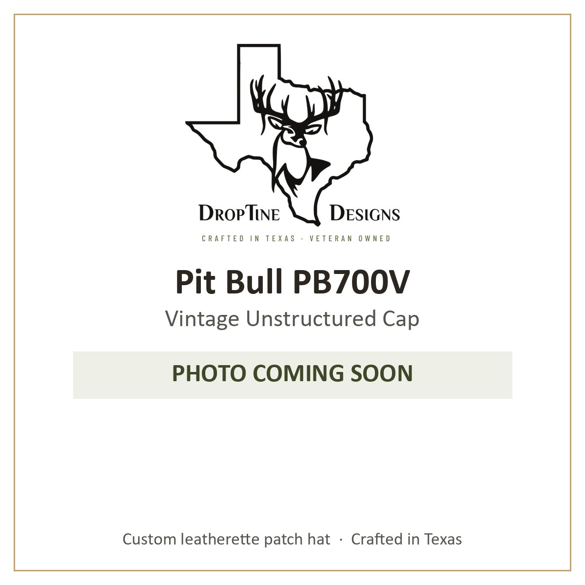Photo coming soon: Pit Bull PB700V Vintage Unstructured Cap