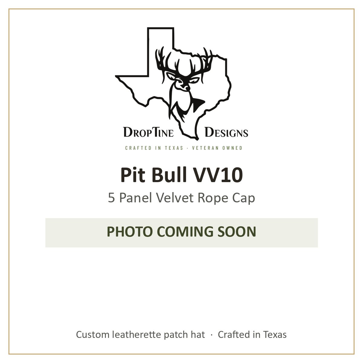 Photo coming soon: Pit Bull VV10 5 Panel Velvet Rope Cap