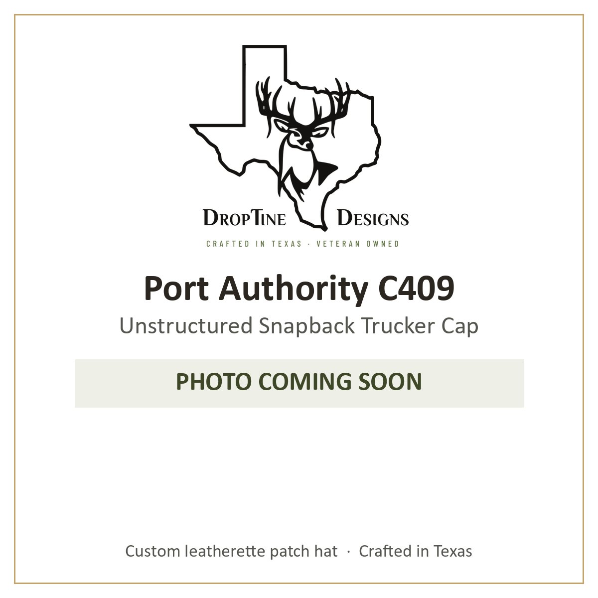 Photo coming soon: Port Authority C409 Unstructured Snapback Trucker Cap