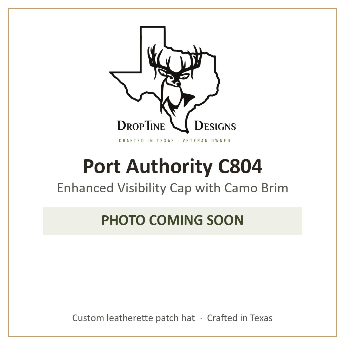Photo coming soon: Port Authority C804 Enhanced Visibility Cap with Camo Brim