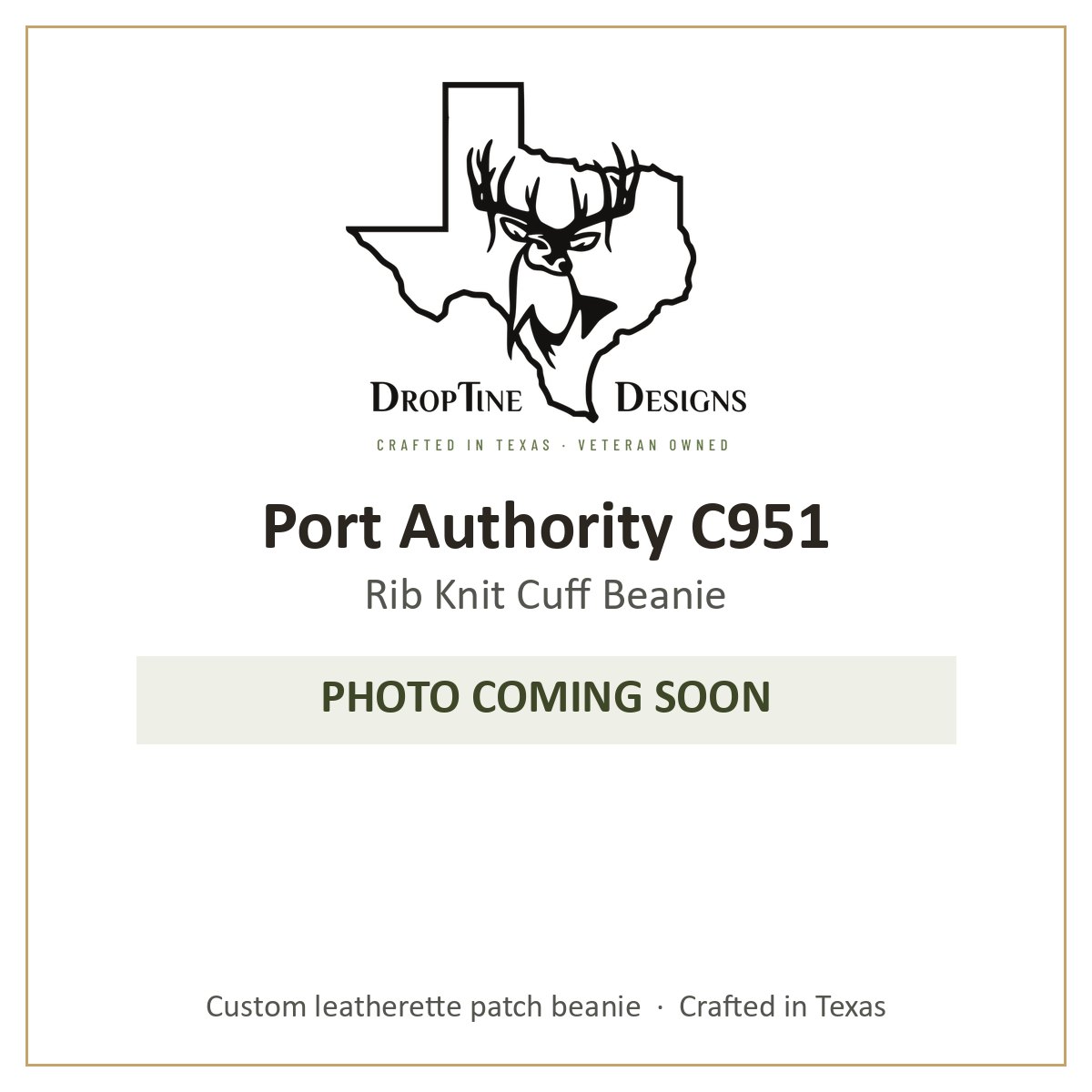 Photo coming soon: Port Authority C951 Rib Knit Cuff Beanie