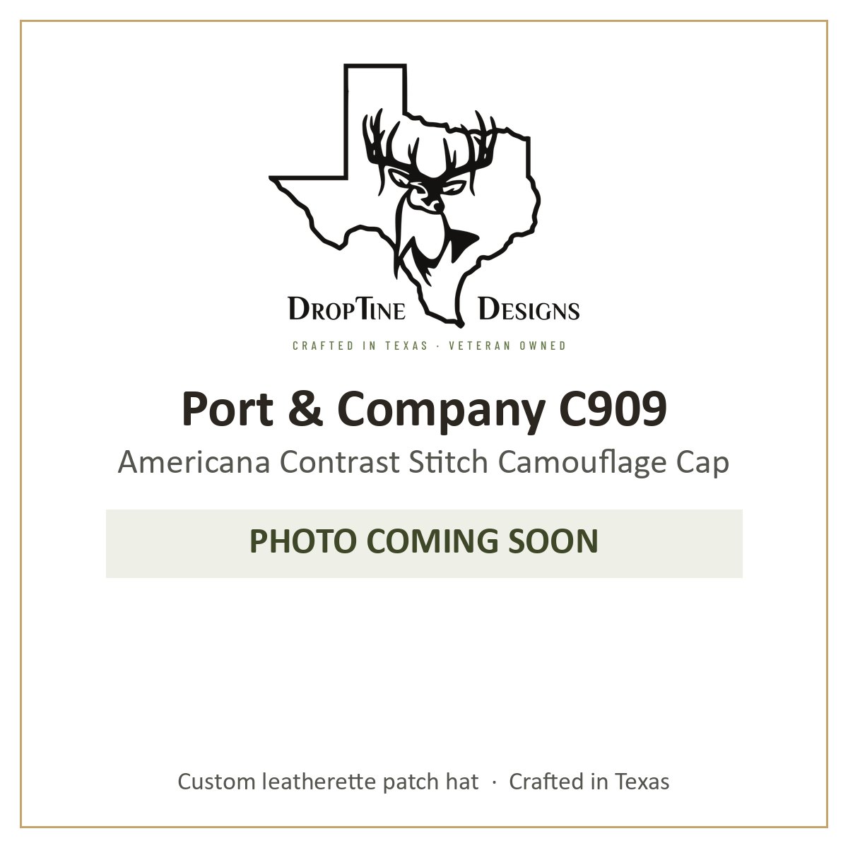 Photo coming soon: Port & Company C909 Americana Contrast Stitch Camouflage Cap