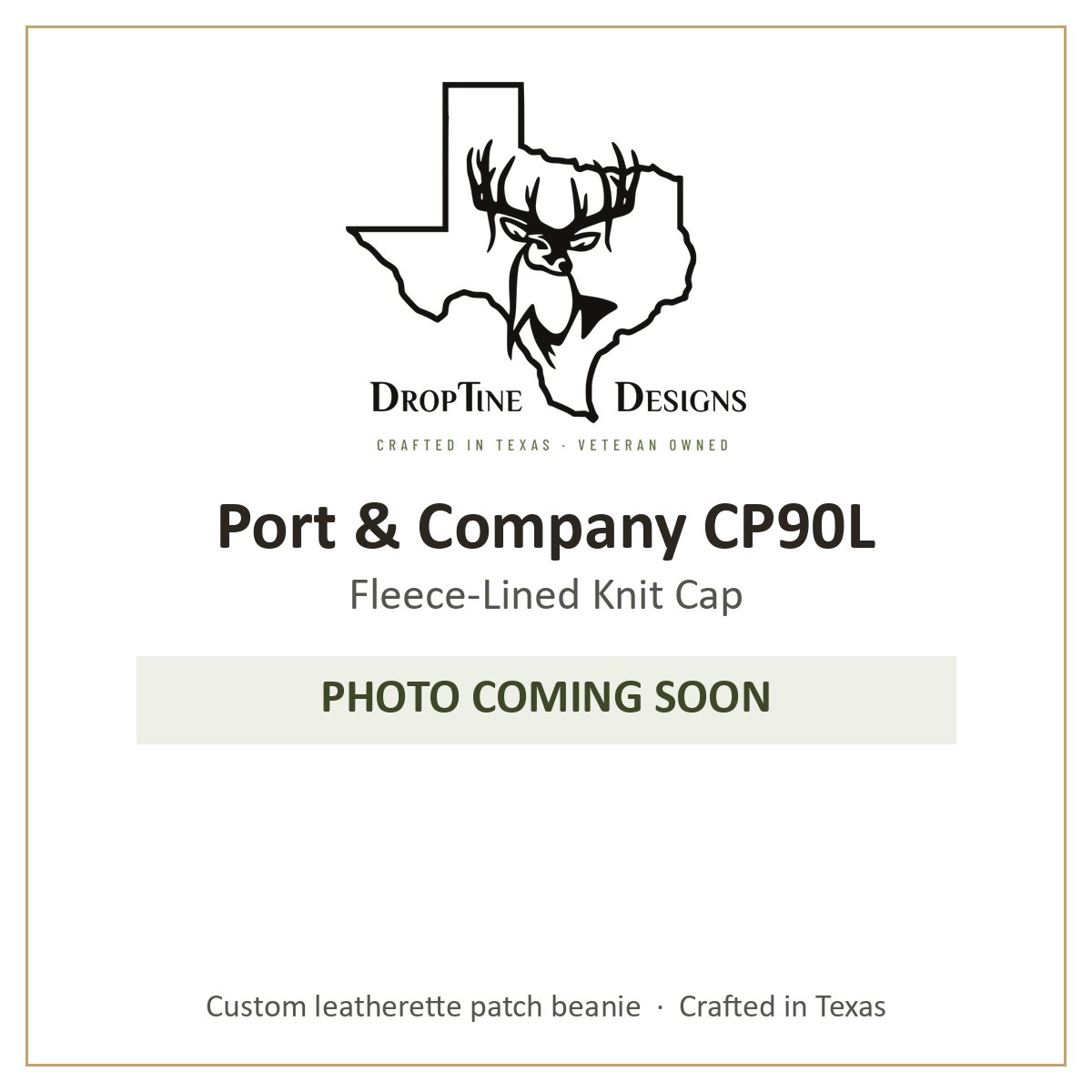 Photo coming soon: Port & Company CP90L Fleece-Lined Knit Cap