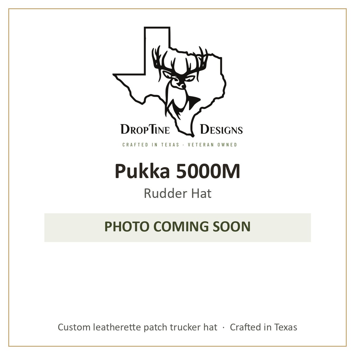 Photo coming soon: Pukka 5000M Rudder Hat