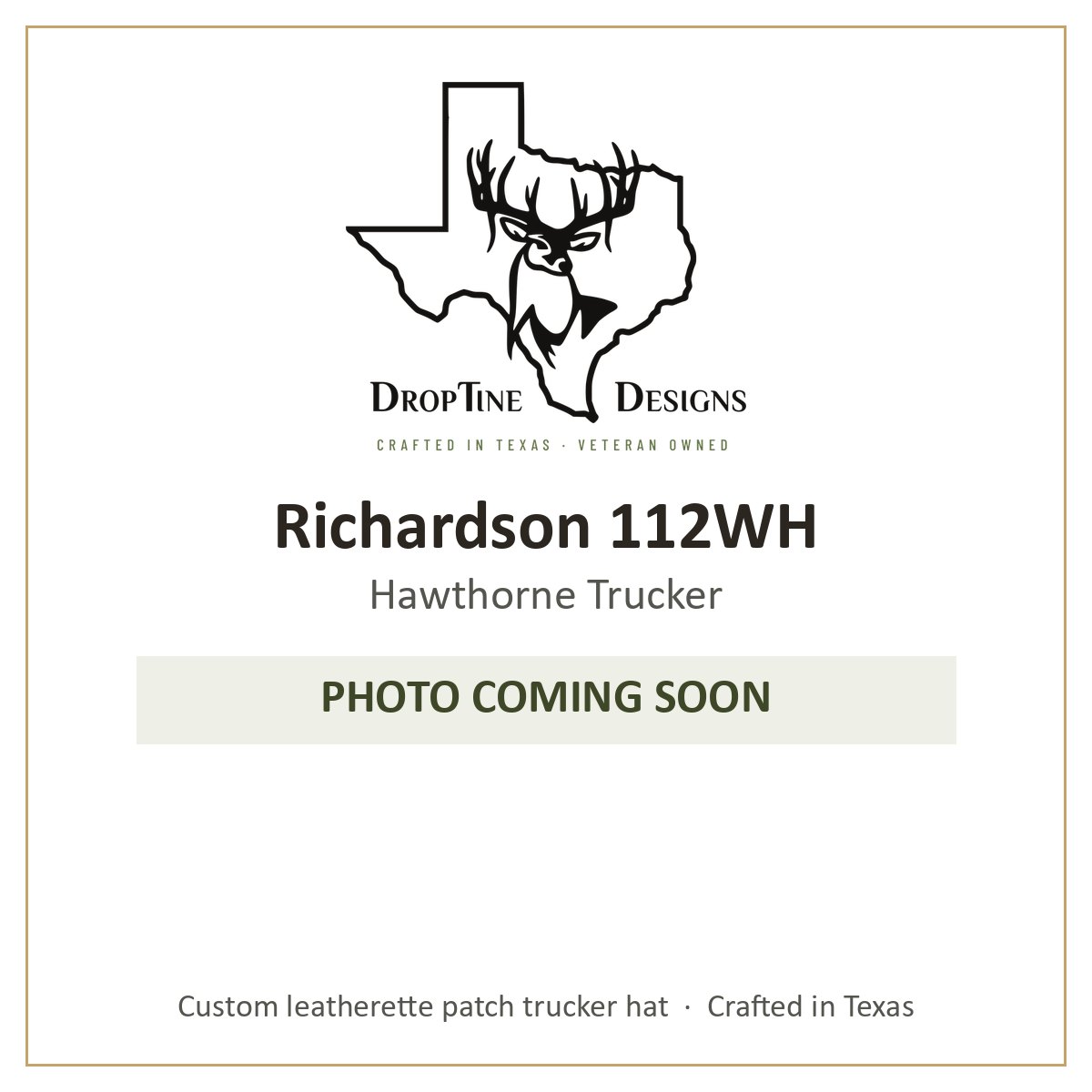 Photo coming soon: Richardson 112WH Hawthorne Trucker