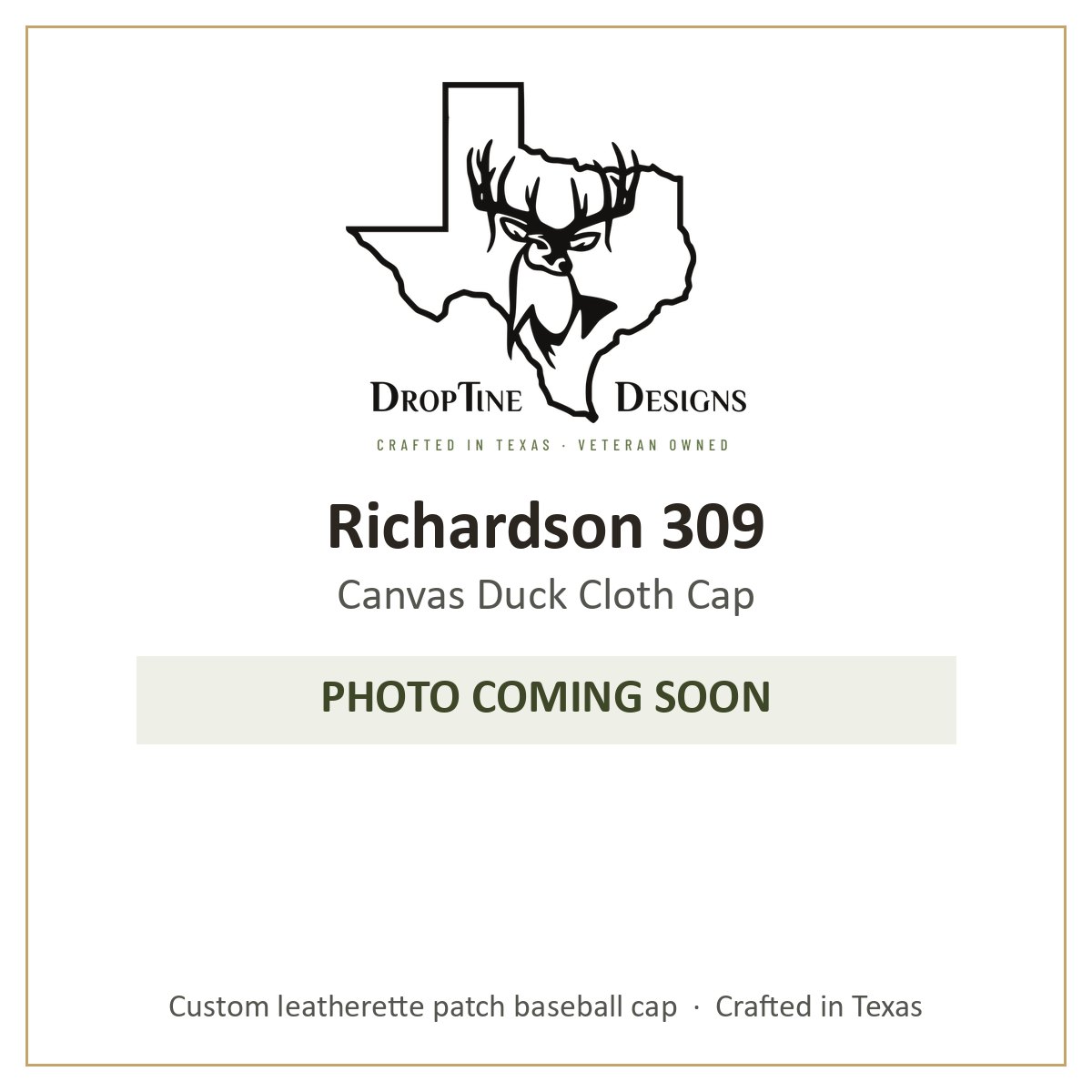 Photo coming soon: Richardson 309 Canvas Duck Cloth Cap