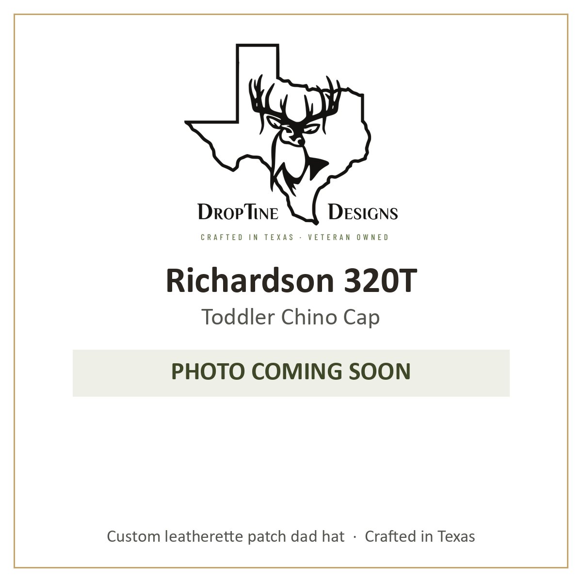Photo coming soon: Richardson 320T Toddler Chino Cap