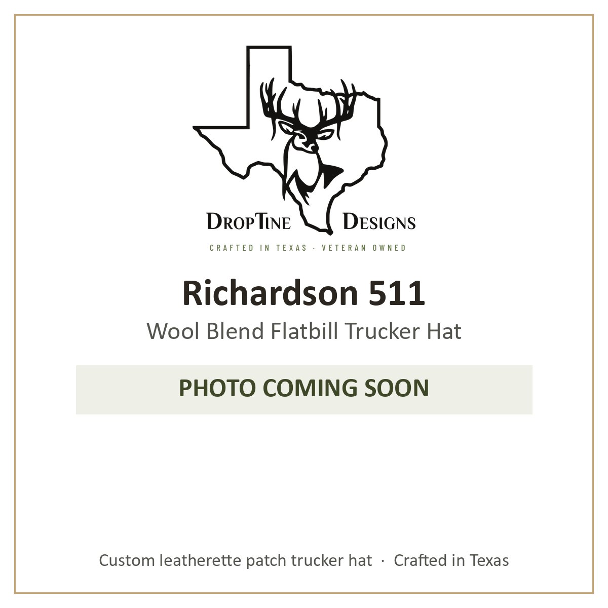 Photo coming soon: Richardson 511 Wool Blend Flatbill Trucker Hat