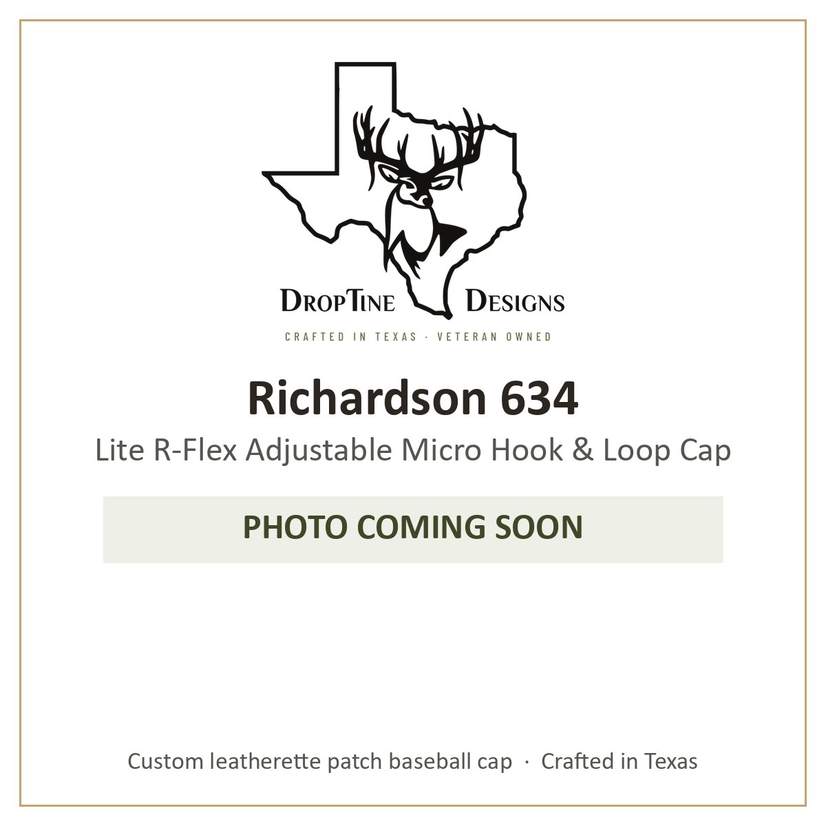 Photo coming soon: Richardson 634 Lite R-Flex Adjustable Micro Hook & Loop Cap