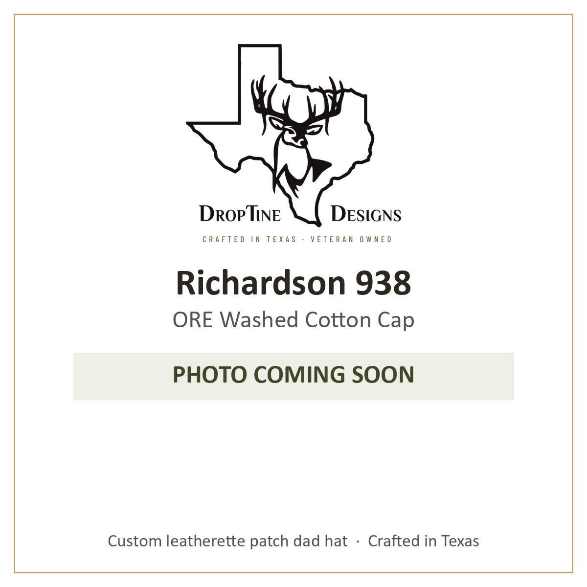 Photo coming soon: Richardson 938 ORE Washed Cotton Cap