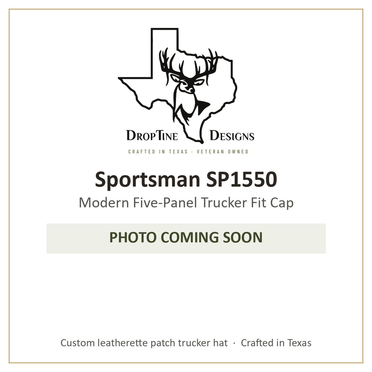Photo coming soon: Sportsman SP1550 Modern Five-Panel Trucker Fit Cap