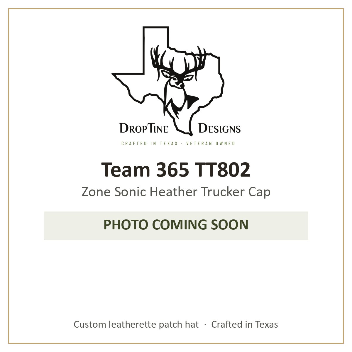 Photo coming soon: Team 365 TT802 Zone Sonic Heather Trucker Cap