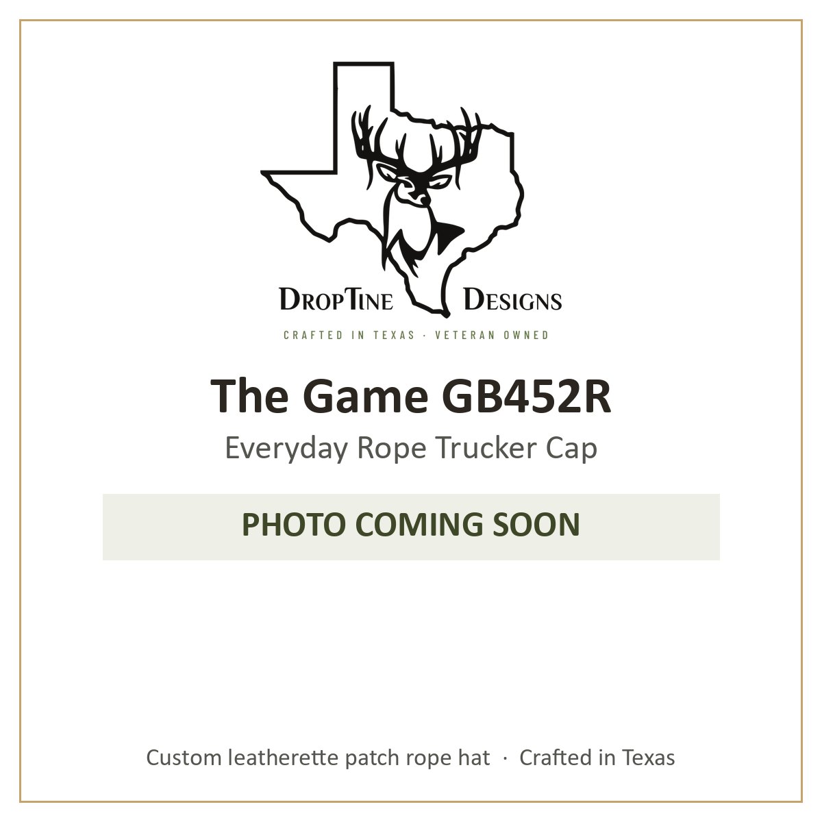 Photo coming soon: The Game GB452R Everyday Rope Trucker Cap