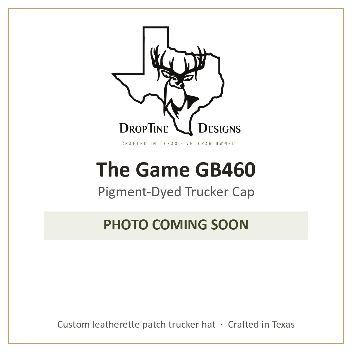 Photo coming soon: The Game GB460 Pigment-Dyed Trucker Cap