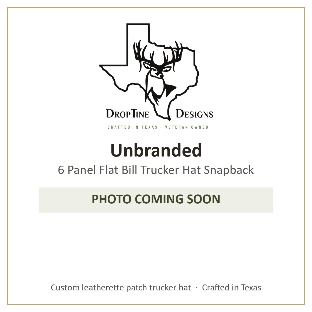 Photo coming soon: Unbranded 6 Panel Flat Bill Trucker Hat Snapback