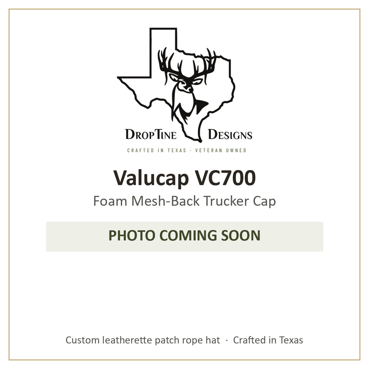 Photo coming soon: Valucap VC700 Foam Mesh-Back Trucker Cap