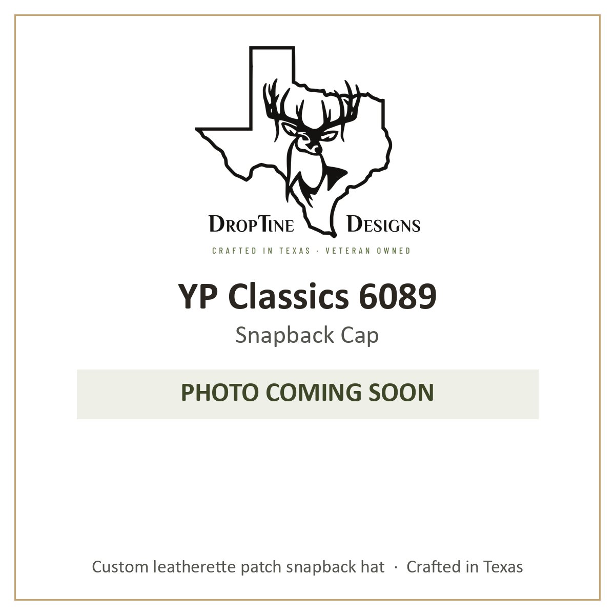 Photo coming soon: YP Classics 6089 Snapback Cap