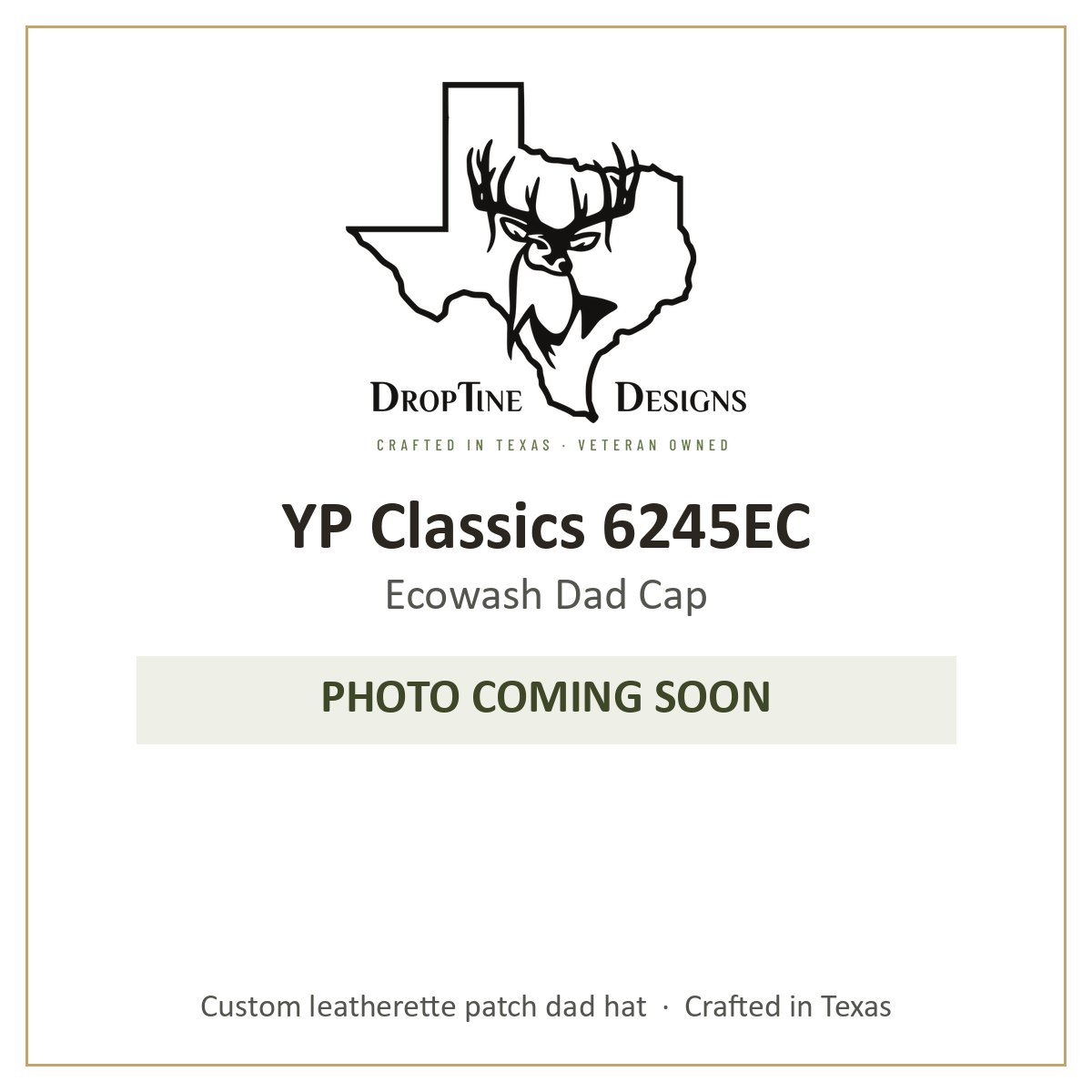 Photo coming soon: YP Classics 6245EC Ecowash Dad Cap