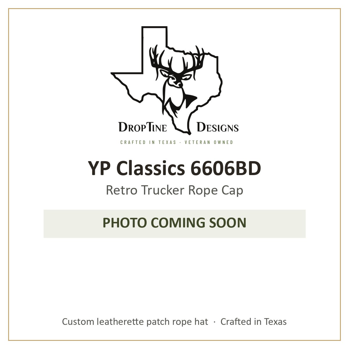 Photo coming soon: YP Classics 6606BD Retro Trucker Rope Cap