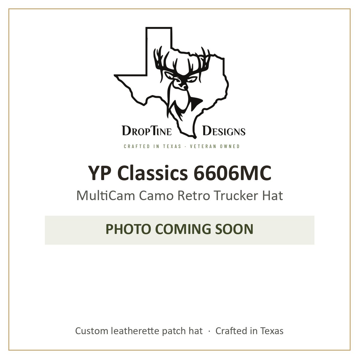 Photo coming soon: YP Classics 6606MC MultiCam Camo Retro Trucker Hat