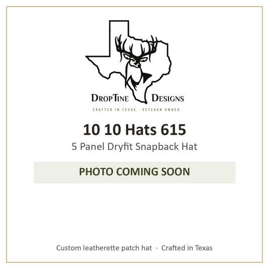 Photo coming soon: 10 10 Hats 615 5 Panel Dryfit Snapback Hat