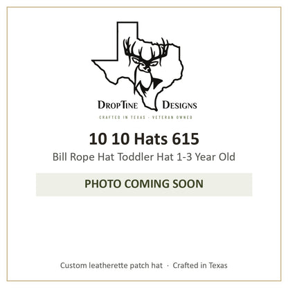Photo coming soon: 10 10 Hats 615 Bill Rope Hat Toddler Hat 1-3 Year Old