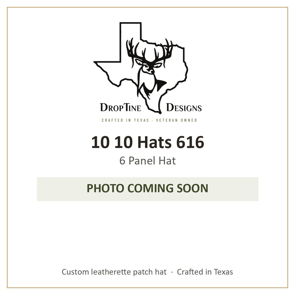 Photo coming soon: 10 10 Hats 616 6 Panel Hat