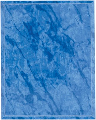 Engraved Marble Finish Plaque - Bright Blue / 8 x 10 in