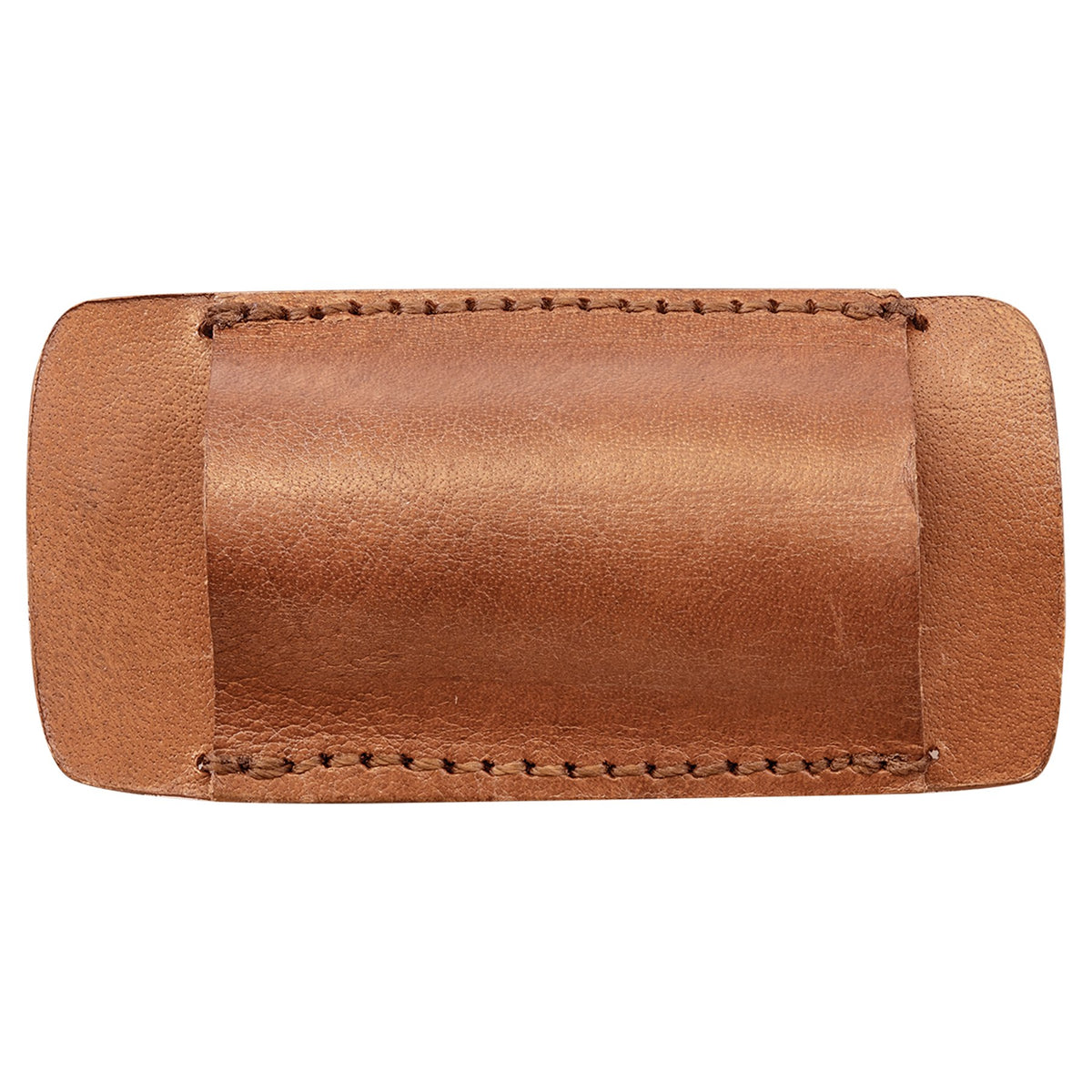 Engraved Bison River Double Sided Leather Belt Sheath