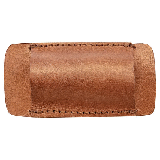 Engraved Bison River Double Sided Leather Belt Sheath