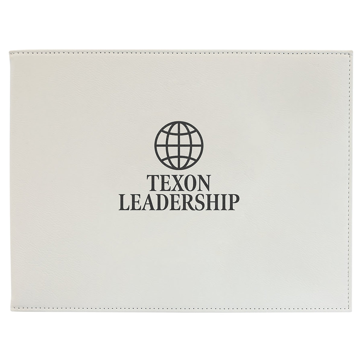 Engraved Leatherette Certificate Holder - White