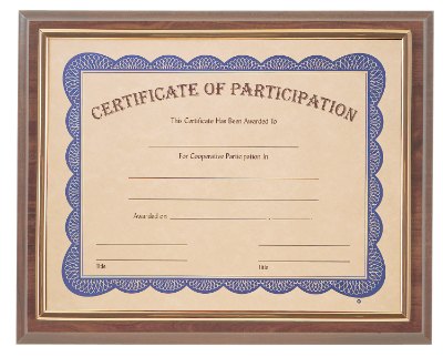 Engraved Cherry Finish Slide-In Frame Plaque - 13 x 10 1/2 in (8 1/2 x 11 frame)