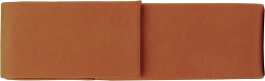 Engraved Leatherette Double Pen Case - Rawhide