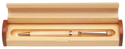 Engraved Maple Pen Case - 6 7/8 x 1 3/16 in