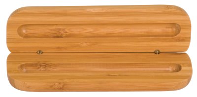 Engraved Bamboo Pen Case