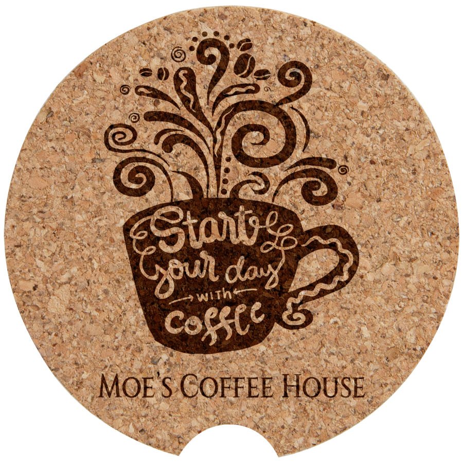 Engraved Cork Car Coaster