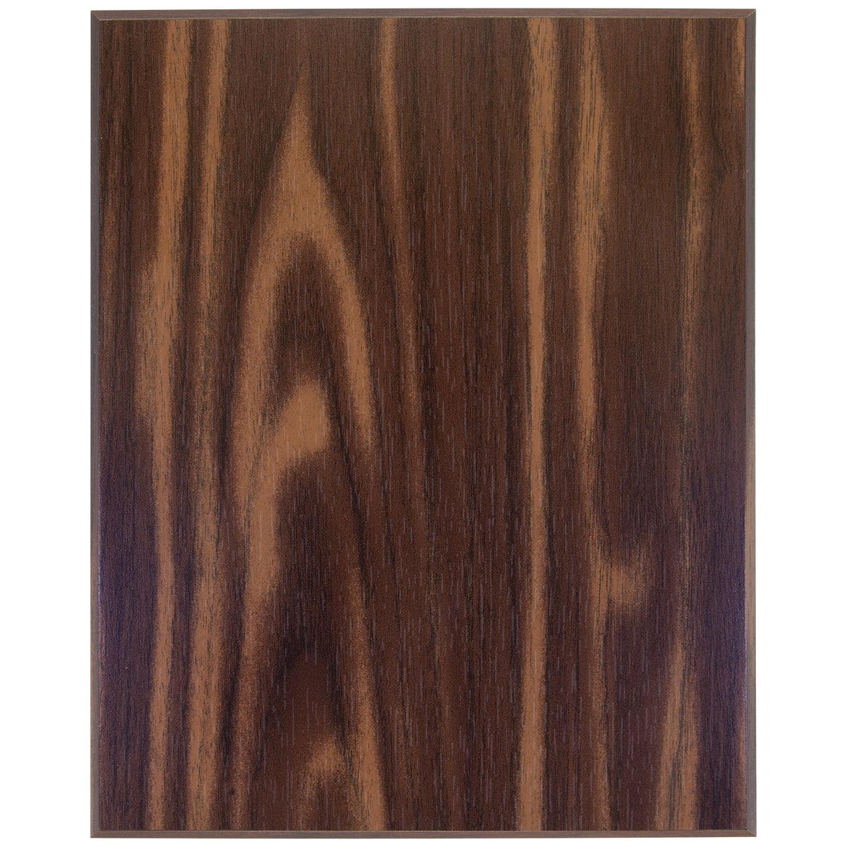 Engraved Walnut Finish Plaque with 45 Degree Bevel Edge - 14 x 18 in