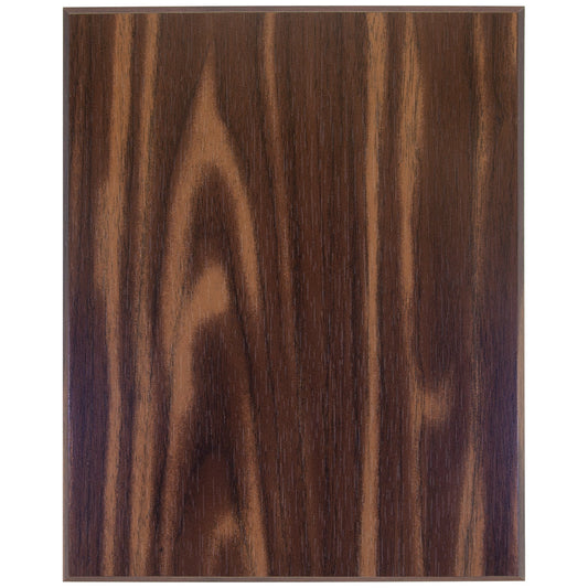 Engraved Walnut Finish Plaque with 45 Degree Bevel Edge - 4 1/4 x 6 in