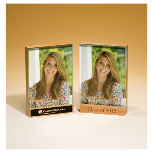 Engraved Maple Picture Frame