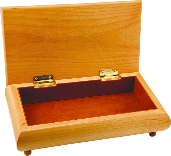 Engraved Red Alder Gift Box - 10 1/2 x 6 in