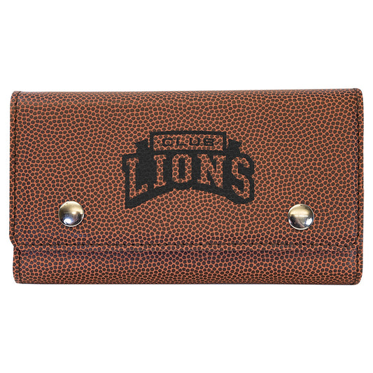 Engraved Football Leatherette Card and Dice Set