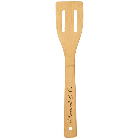 Engraved Bamboo Spatula
