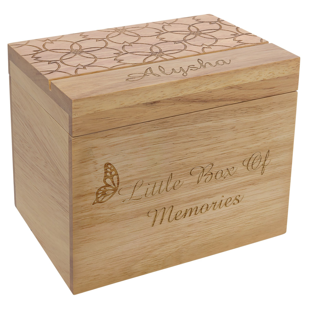 Engraved Keepsake Wood Box